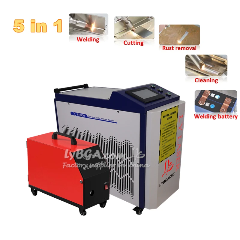 LY Fiber Laser Welding Machine 5 In 1 Handheld Type Laser Cutting Soldering Cleaning Welder 1500W 2000W 3000W Power Optional