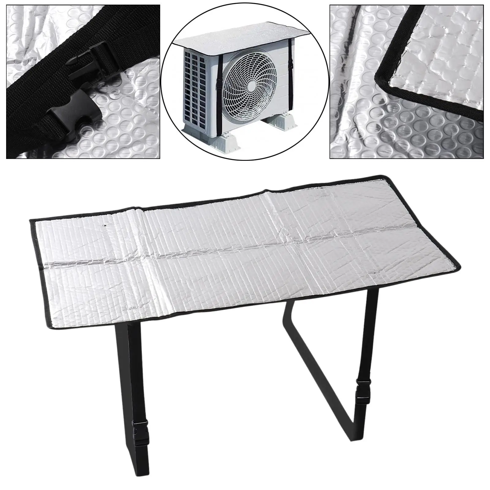 Outdoor Air Conditioner Outer Cover Outdoor Air Conditioner Sunshade Protection Cover Aluminum Foil Insulation Cover