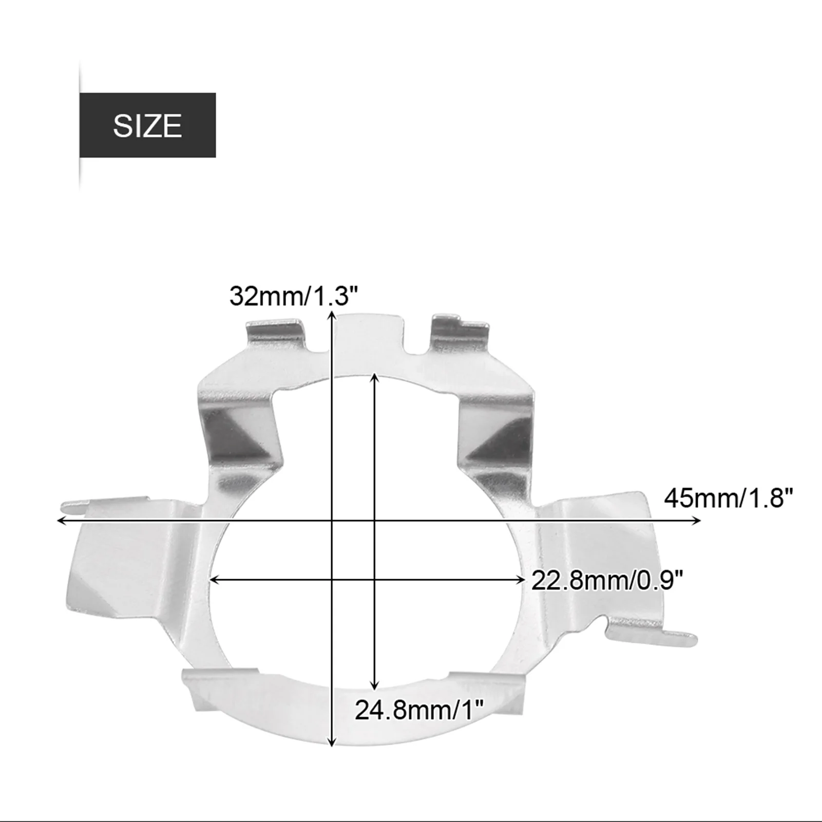 1 Paar H7 Led Koplamp Adapter Houder Voor Buick