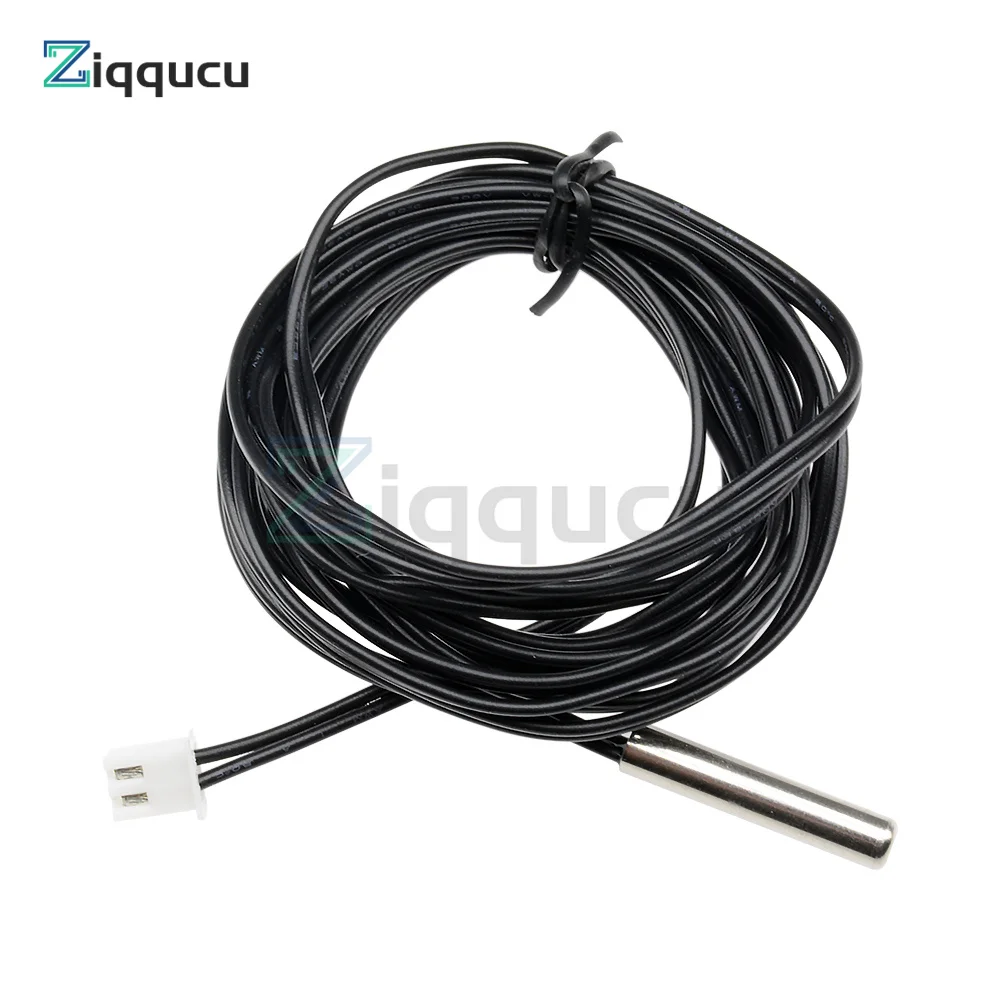 W1209 0.3m 0.5m 1m 2m 3m Waterproof NTC Thermistor Accuracy Temperature Sensor 10K 1% 3950 Wire Cable Probe For Arduino W1401