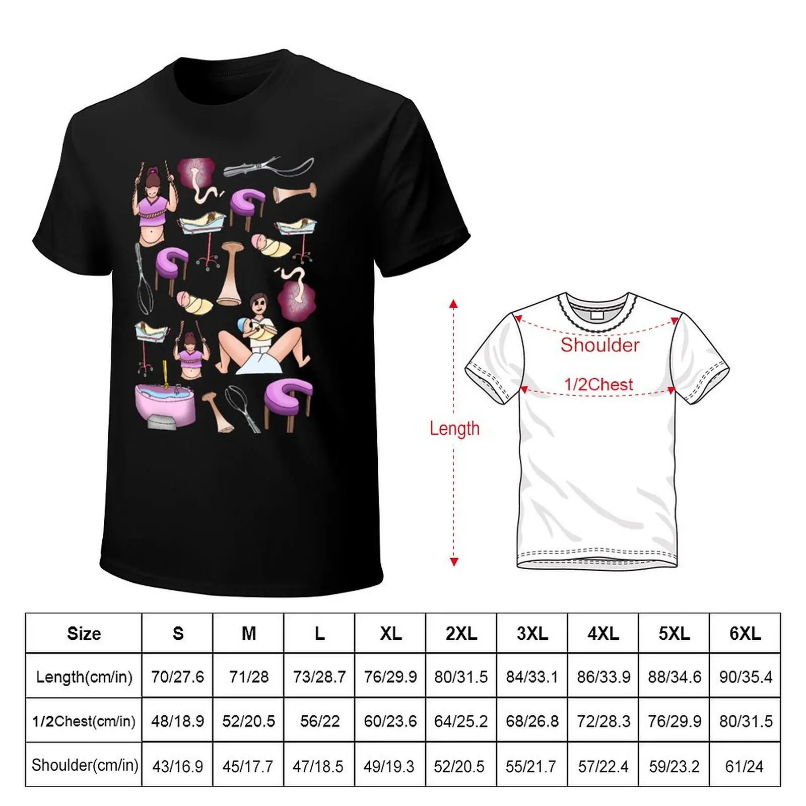 obstetrics T-Shirt Outdoor Sports Short Sleeve Top