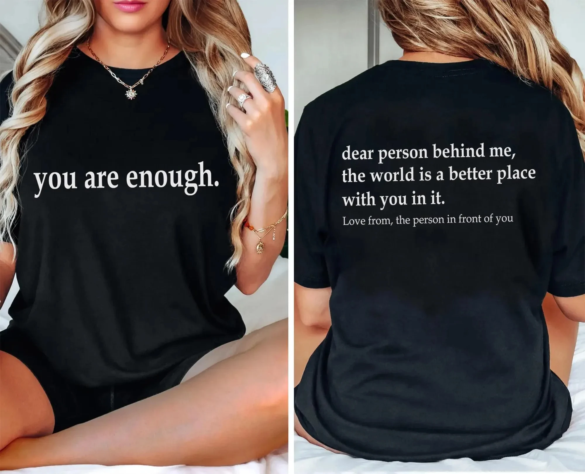 Health Wellness Gifts - Maglietta Dear Person Behind Me, Cura