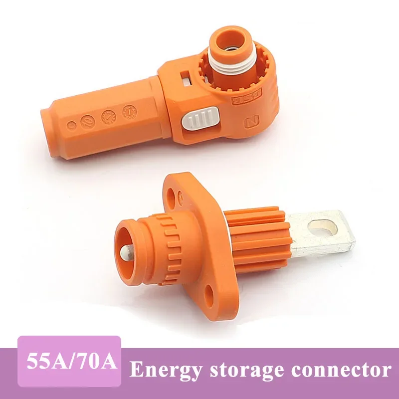 Energy Storage Lithium Battery Connector Storage System Distribution Box E36 Single Core New Energy Male Female Plug Socket