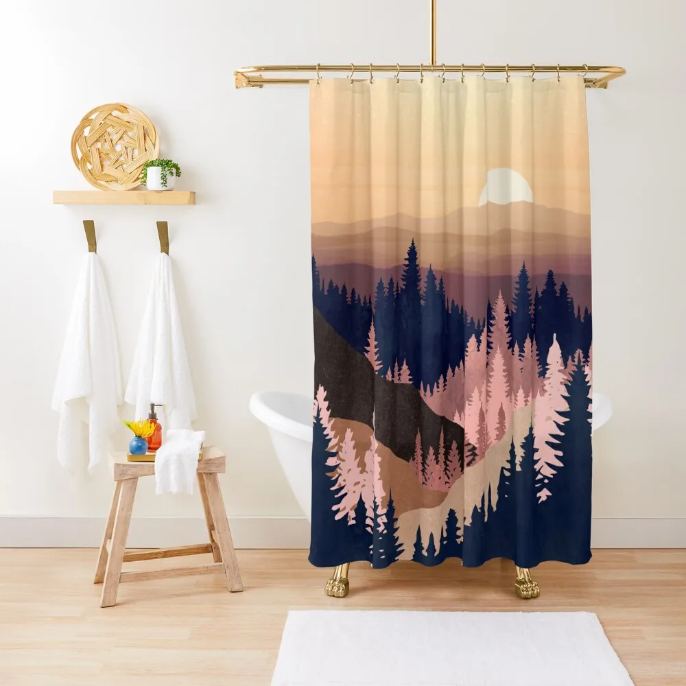 

Summer Dusk Shower Curtain In The Bathroom Cover For The Bathroom Luxury Bathroom Shower Curtain
