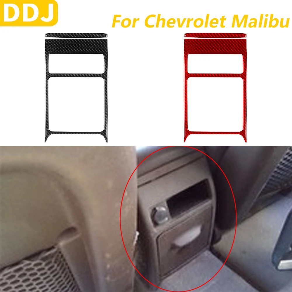 

Для Chevrolet Malibu 2010 2011 2012, задний ящик для хранения из углеродного волокна, рамка, декоративная крышка, автомобильные аксессуары, внутренняя наклейка