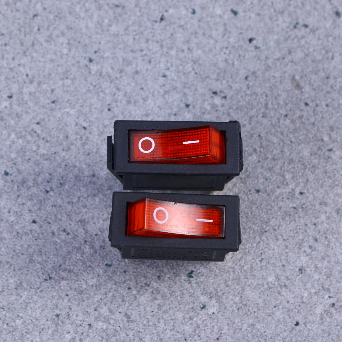 

2 pcs 220V 6A Boat Rocker Switch Push Button Led Light Waterproof Dust Resistant Low Pressure Small Durable Car Rocker Switch