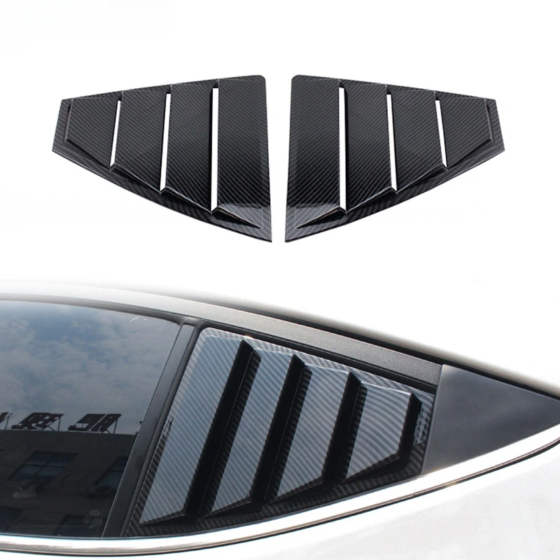 for 16-20 ELANTRA rear shutter decoration, car exterior rear window triangle