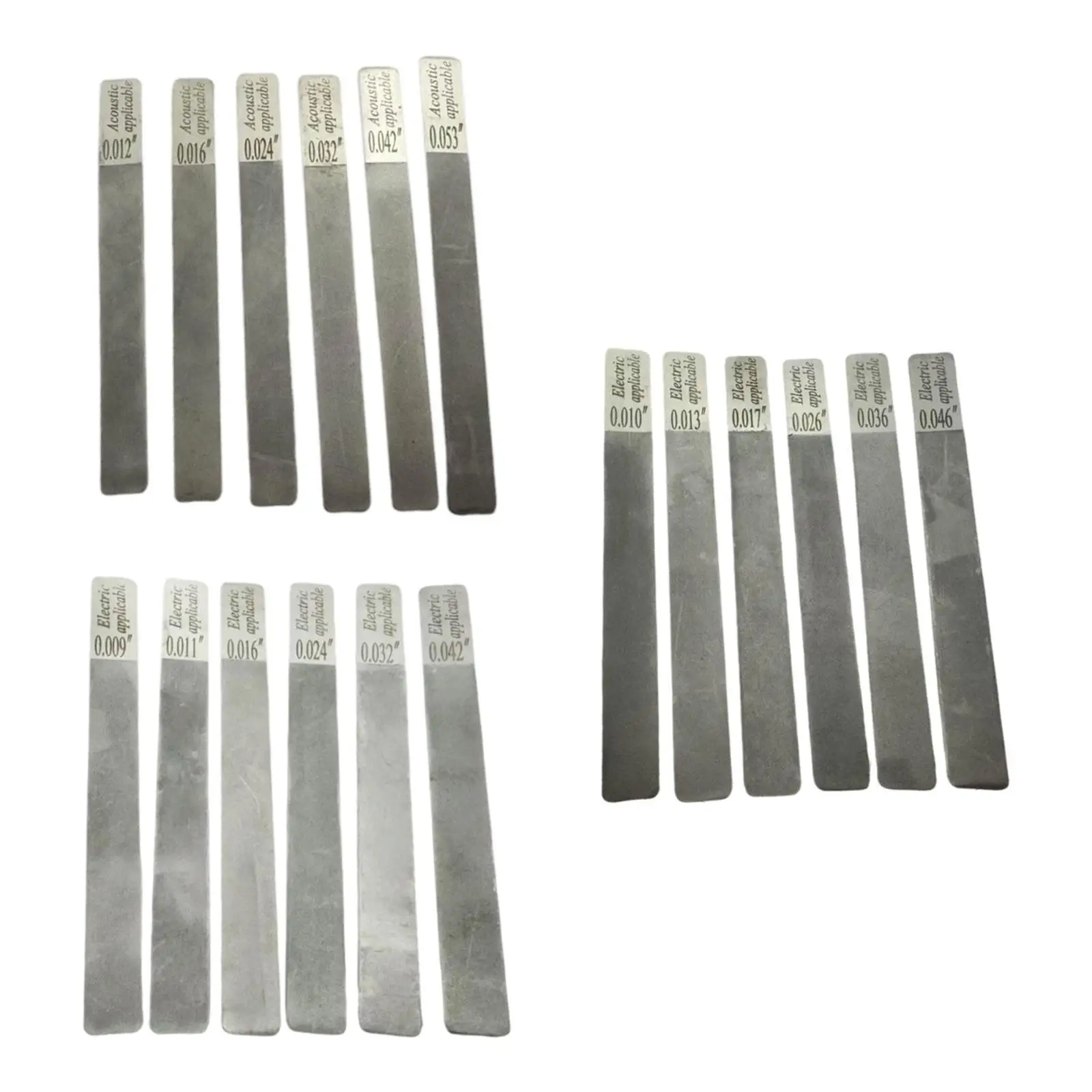 Gauged Nut Slotting File Professional Guitar Nut Files for Light Medium Strings Luthier Accessory for Guitar Parts