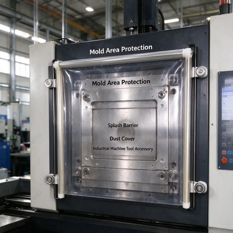 Mold Protective Curtain Automatic Telescopic Tool Protective Cover for Injection Molding Machine Dust and Splash Prevention