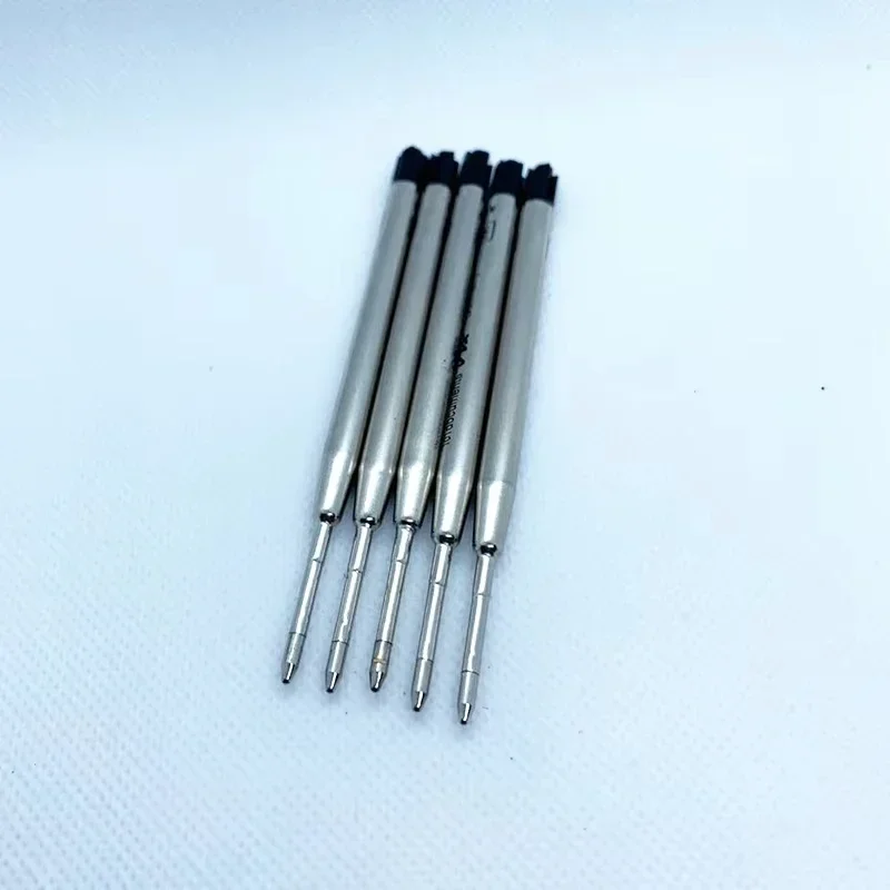 

5pcs MB Gel Pen Refill Black & Blue Rollerball Pen Refills Leather Bag Gift Box School Office Writing Smooth Ink Accessories