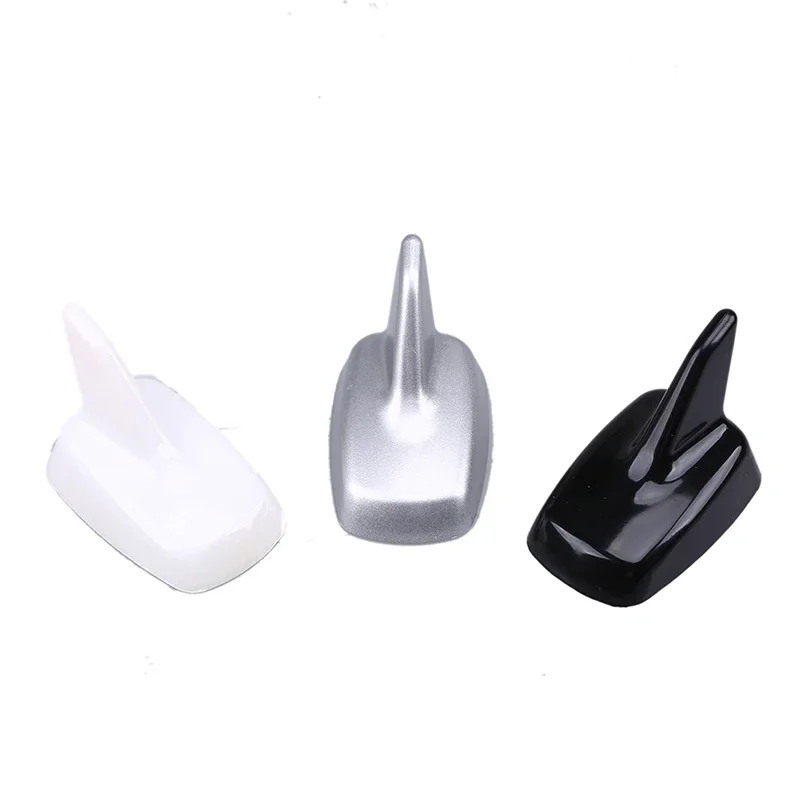 5.3 X 6 X 8.5Cm Universal For Most Cars Exterior Antenna Cover Decoration Silver / Black / White Auto Outer Aerial Trims Styling