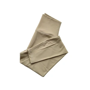 سروال يوغا عارية عالي الخصر للنساء يرتدين ضيق صالح الورك رفع سريع الانفصال اللياقة البدنية طماق عالية الخيط أسفل الرياضة الجوارب أعلى 6 مبيعات للمرأة عارية - رقم 5