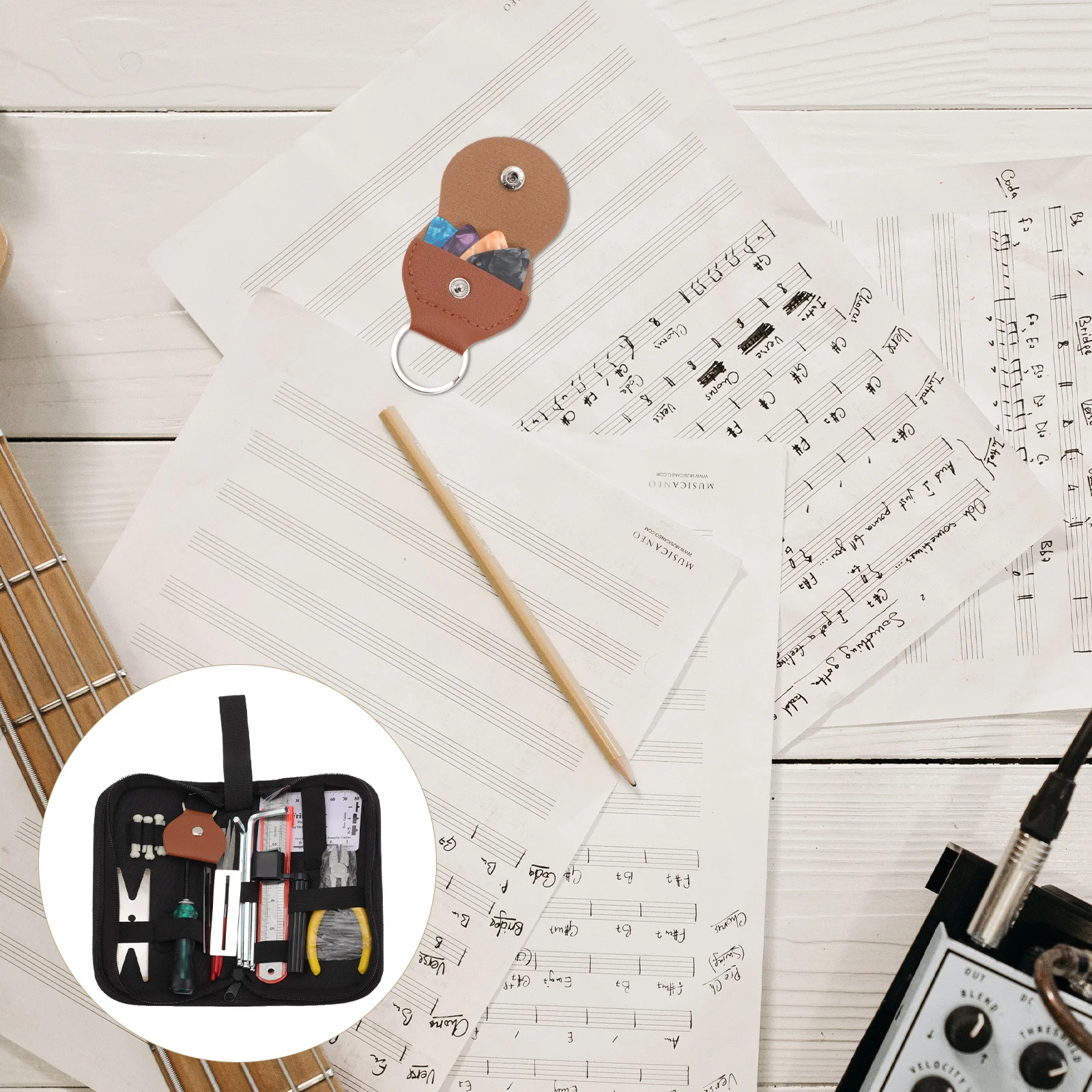 

Guitar Repair Tools and Maintenance Kit Cleaning Luthier Acoustic Supplies Repairing Pick Kits