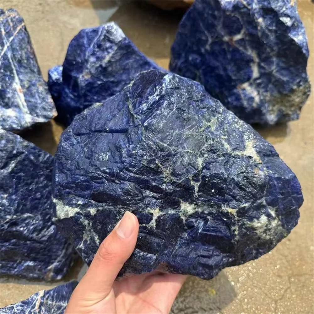 High Quality 100% Natural Crystal Rough Raw Quartz Blue Sodalite Rough Stone Mineral Specimens