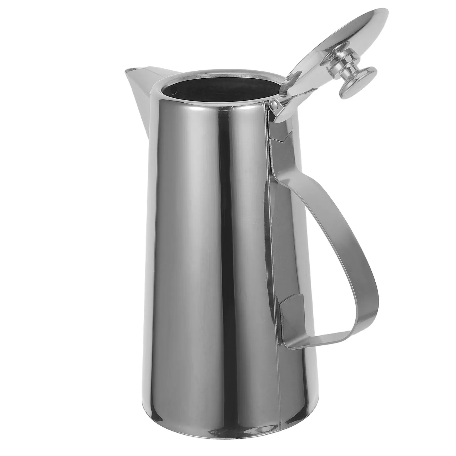 Stainless Steel Cold Water Pitcher 1.5L Heavy Duty Handle Smooth Pour Spout Tea Jug for Kitchen Restaurant Kitchen Kettle