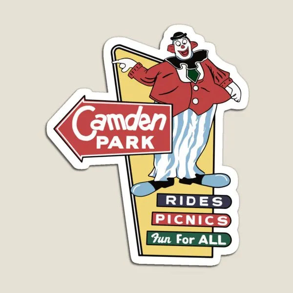 The Camden Park Happy Clown  Magnet Refrigerator Kids Stickers Children Holder Magnetic Colorful Funny Baby Home Cute Decor