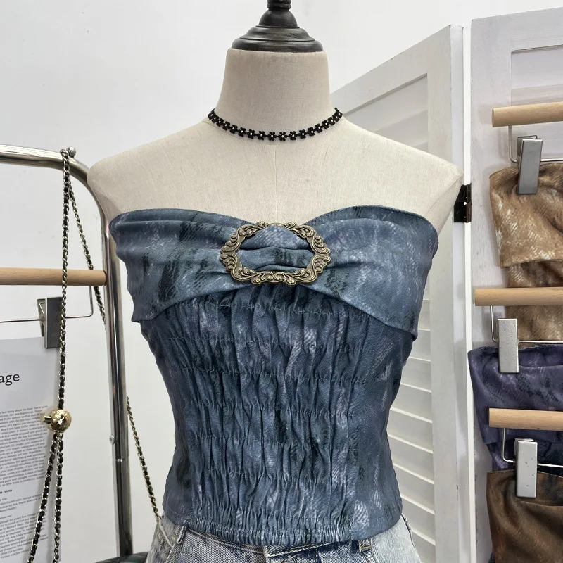 

Rockmore Boho винтажный сетчатый укороченный топ с принтом, женские майки Y2K, уличная женская кокетка, эстетичная одежда