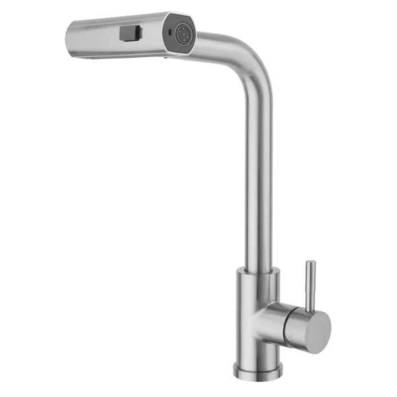 Stainless Steel Waterfall Kitchen Faucet 360 Degree Rotating Spray Head Hot and Cold Water Mixer Tap Home Kitchen Sink Faucet