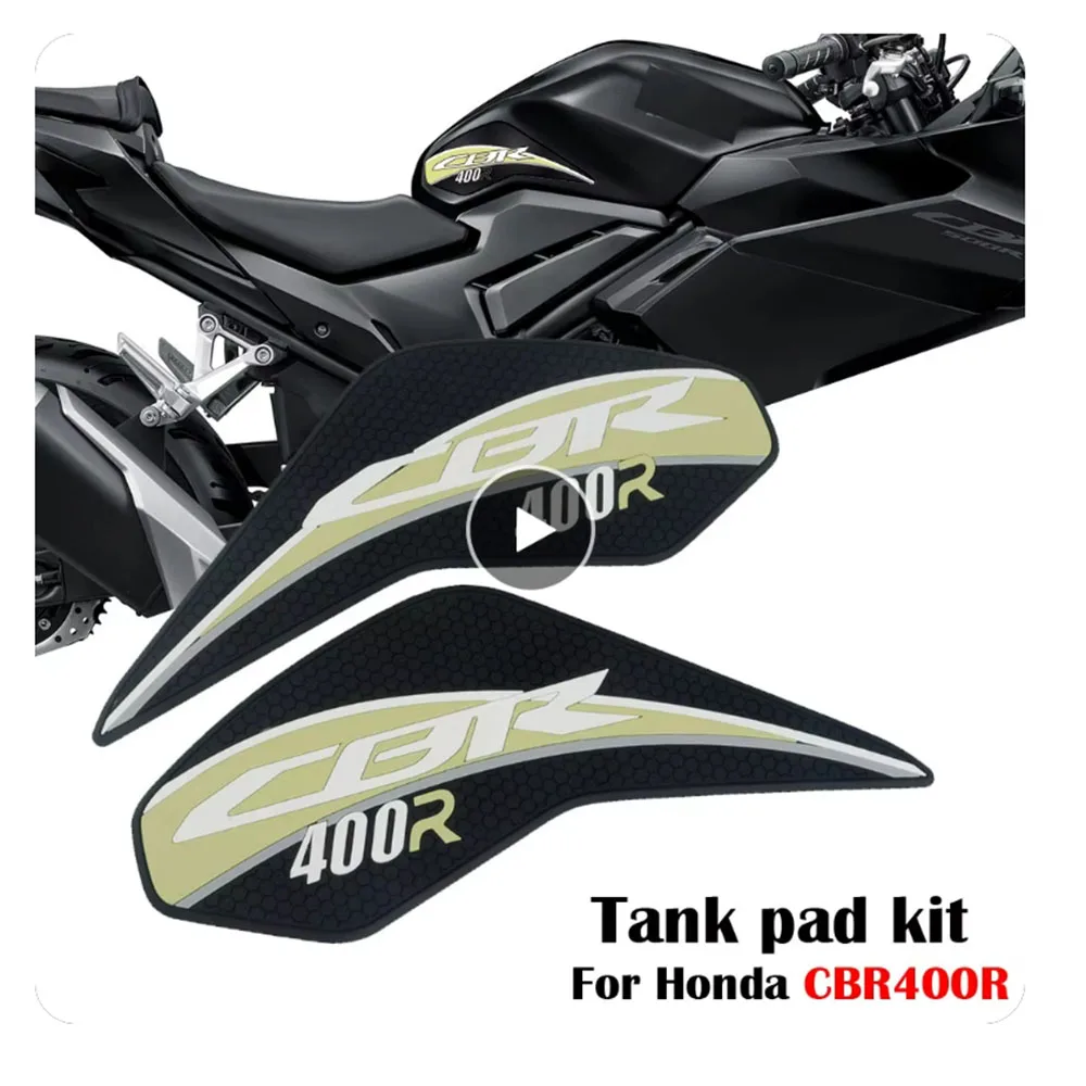 Motorcycle For Honda CBR400R CBR 400 R 400R Non-slip Side Fuel Tank Stickers Waterproof Pad Rubber Sticker Kit