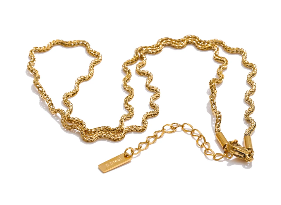 Yhpup 2025, eingetroffen, Edelstahl, neue Kette, schicke Qualität, Halskette für Damen, modisch, wasserdicht, PVD-beschichtet, Kragen, Schmuck, Geschenk – Detail 6
