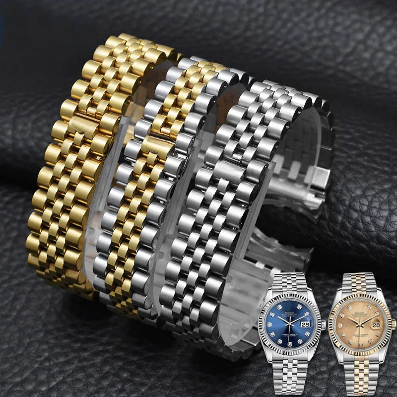 Watch Accessories Steel Strap 20 21mm Sports For Rolex DATEJUST DAY-DATE OYSTERPERTUAL DATE Men's And Women's Watch Band