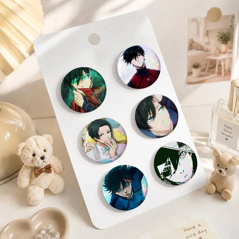 A-r-Rin I-Itoshi Cute Cool Round Pin Badge Set For Anime Game Music Cartoon Fans Backpack Denim Jacket Hat Decoration