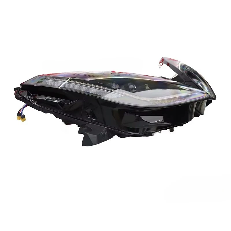 For F-T Upgraded 12V 6000K LED Three-eye Super Bright Front Headlights with 8000LM Lighting