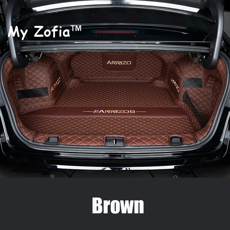 For Chery Arrizo 8 2023 2024 2025 car Leather trunk pad anti-skid Mats wear-resistant full Protector surround Tray Accessories
