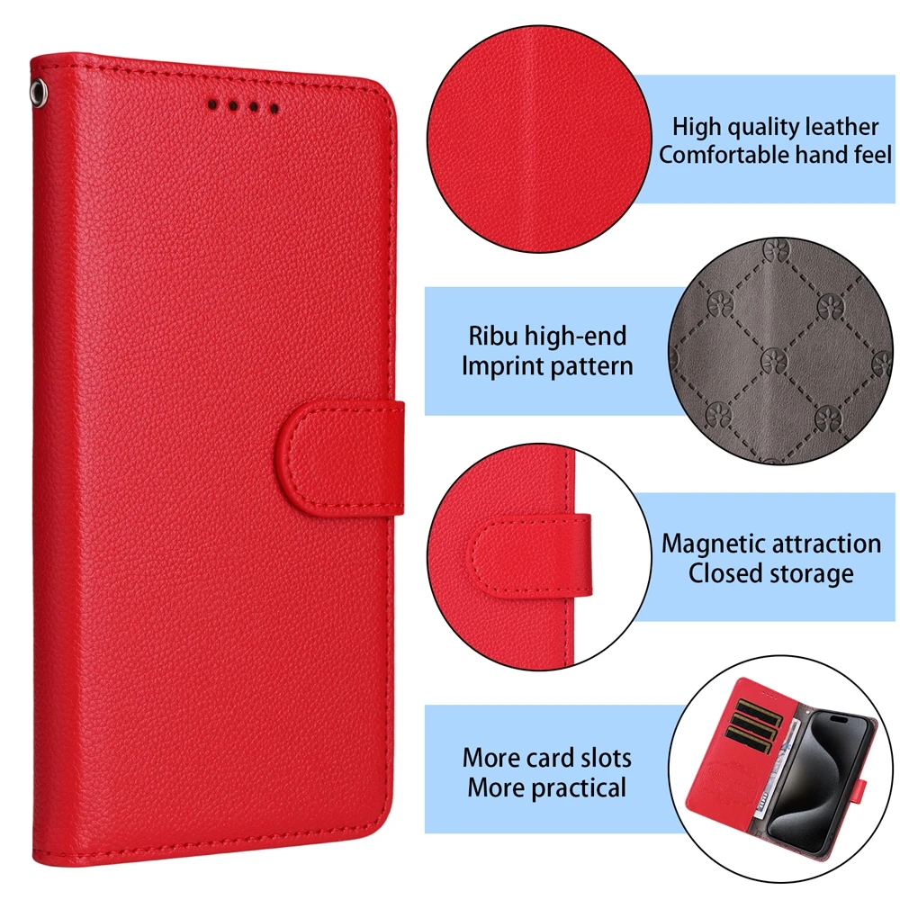RFID-blockierende Brieftaschenhülle für Samsung Galaxy A05 A05S A06 A13 A14 A15 A16 A22 A23 A24 A25 A32 A33 A34 A35 A36 A54 A55 A56 Cover – Detail 13