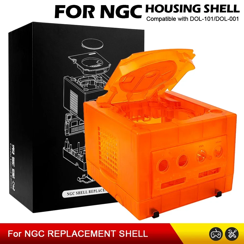 NEUE 6 CLORS Für Gamecube NGC Ersatz Shell Transparent Fall für Gamecube NGC GC Spielkonsole DOL-101/DOL-001 Dropshipping – Detail 13