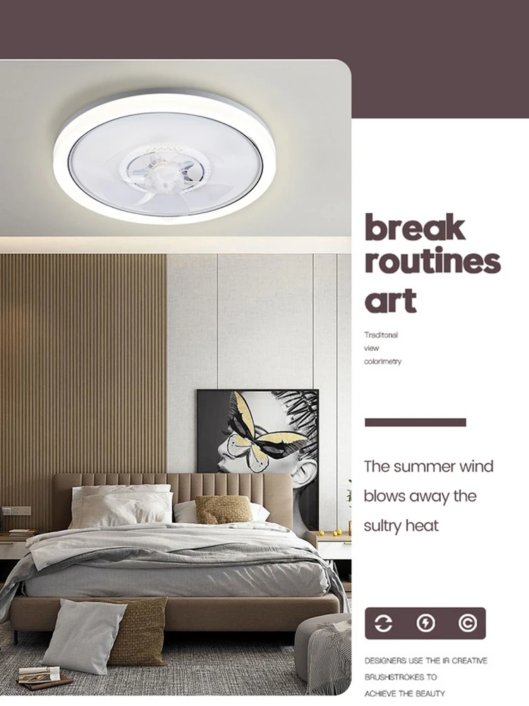 120 واط LED ضوء السقف مروحة السقف الحديثة بسيطة غرفة نوم المنزل التحكم عن بعد عكس الضوء مروحة ضوء