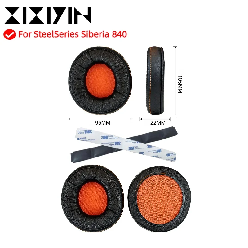 Replacement Ear Pads for SteelSeries Siberia 840 800 Wireless Headphone Ear Cushions Cover Elastic Earcups Earmuff Repair Parts