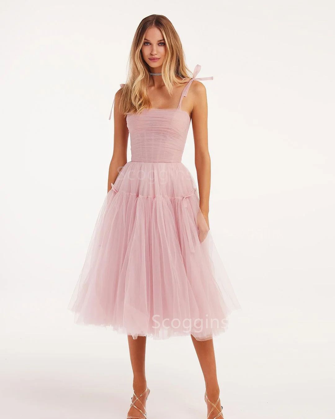 Jurken Voor Prom Wieden Roze Prom Dress Spaghettiband Sexy Rugloze Gelaagde Jarretel Tule Feestjurken Dames Vestido