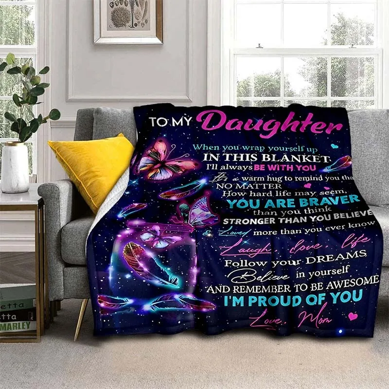 Purple Envelope Blanket For My Daughter Lightweight Flannel Throw For Sofa Bed Fleece Blanket Soft And Warm Flannel Fabric
