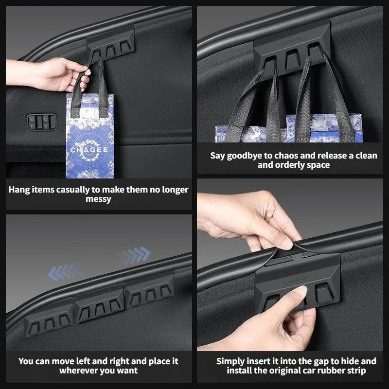 Rear Trunk Hook Side Hidden Hooks Storage Holder Bag for Tesla Model Y/YL Juniper Launch 2025 Interior Decoration Accessories