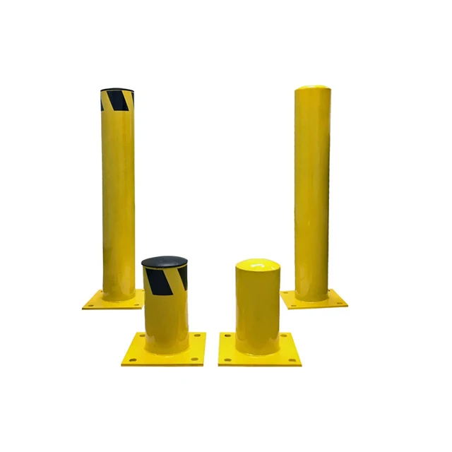 Bolardo de seguridad de tubo de acero a precio barato, barrera de estacionamiento, diámetro personalizado, Bolardos de seguridad para estacionamiento de calle