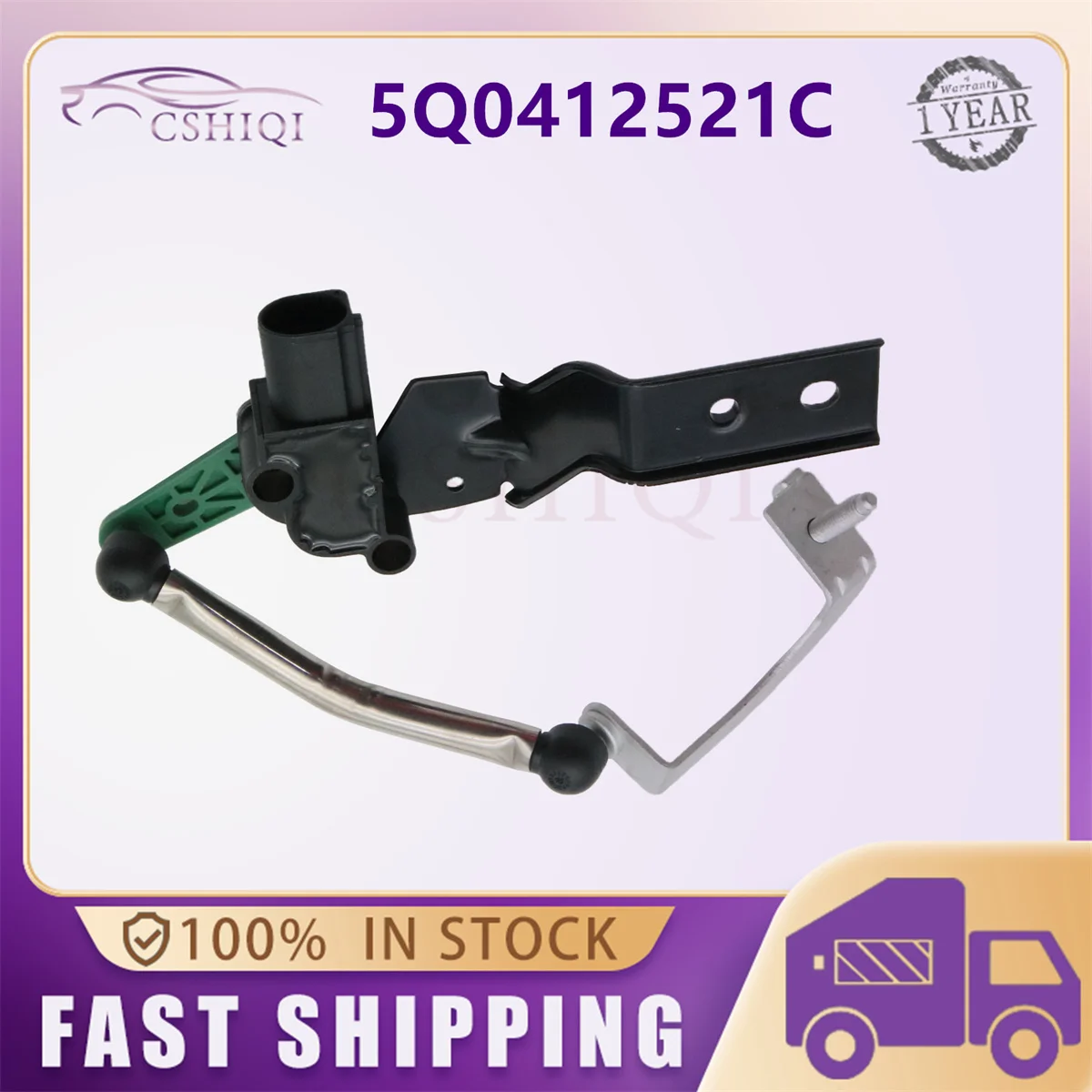 5Q0412521C Front Left Headlight Level Sensor 5Q0 412 521 C For SEAT Leon 13-18 Tarraco SKODA Kodiaq Octavia III 12-20 Auto Parts