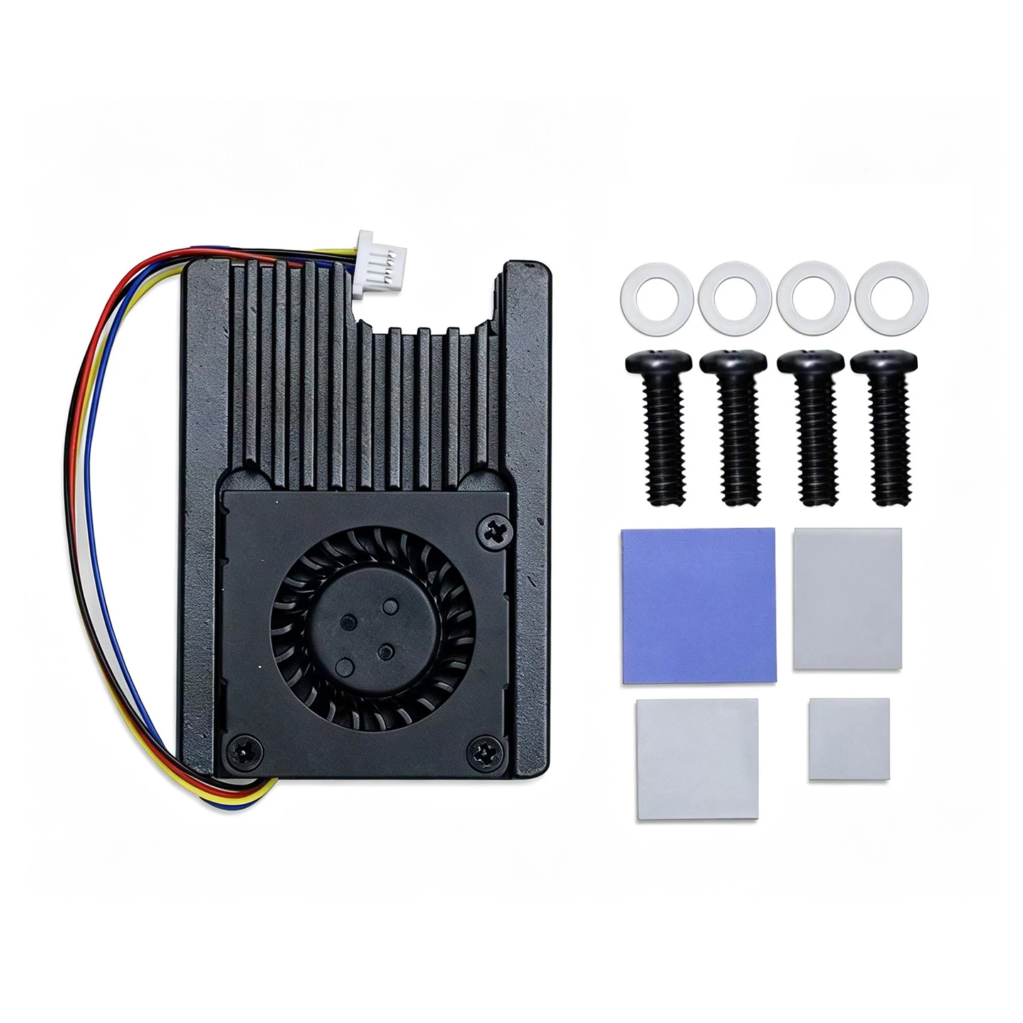 1Set FOR RASPBERRY PI CM5 Cooling Fan With FOR-PWM Velocity Control Low Noise Aluminum Radiator Power Tool Accessories
