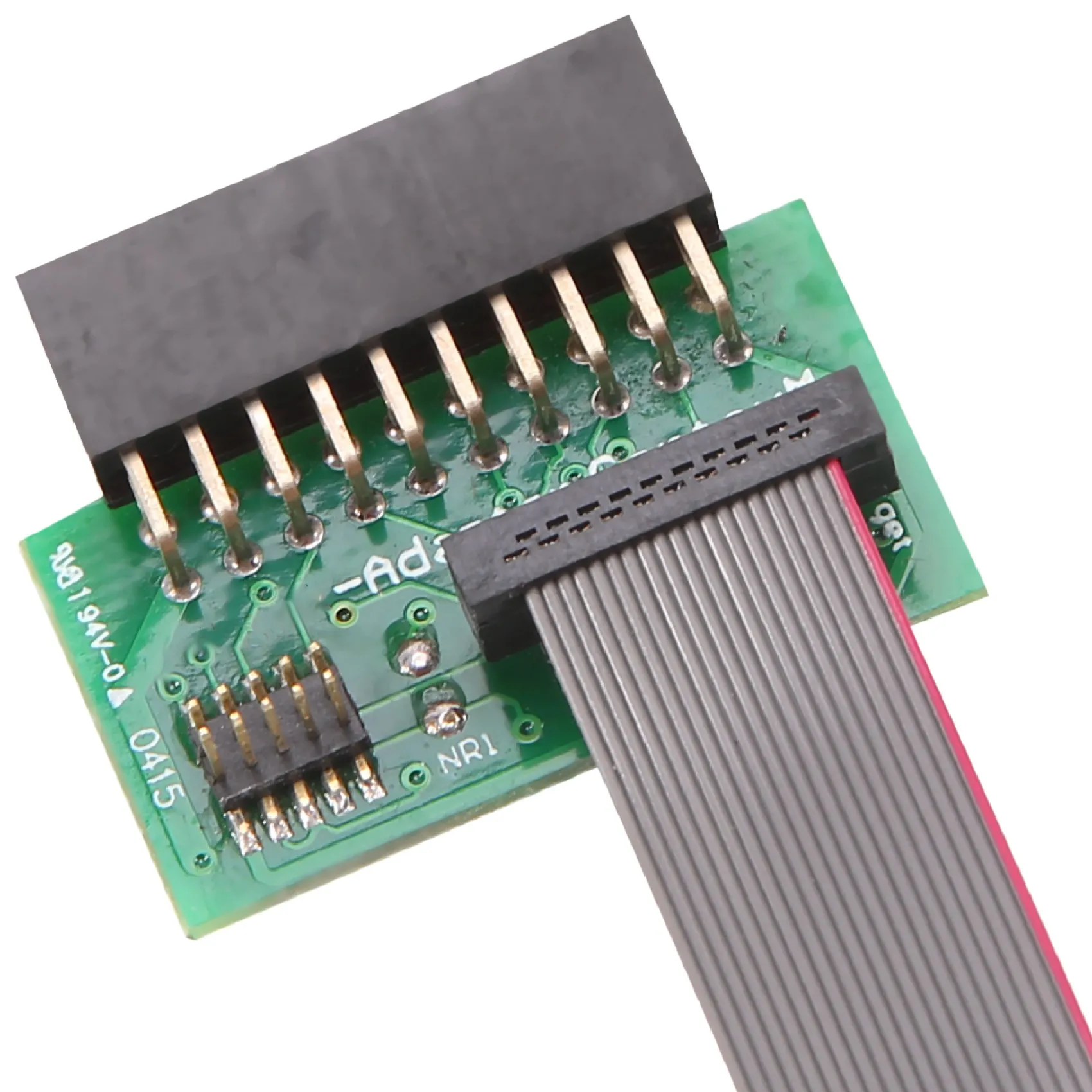 Placa de interfaz redonda de cable JTAG mejorada ADEGBO (2X10 2,54 mm) a SWD (2X10 1,27)