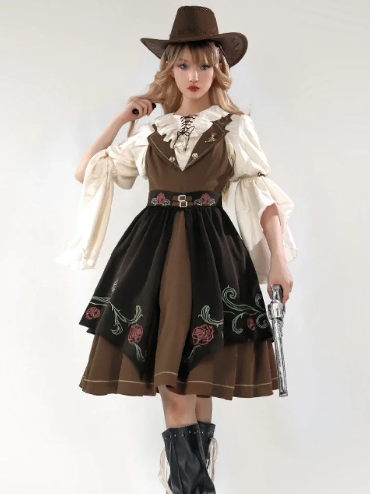 

Lolita Skirt JSK Elegant Tea Break Dress Cla Autumn/Winter Everyday Dress By YLF