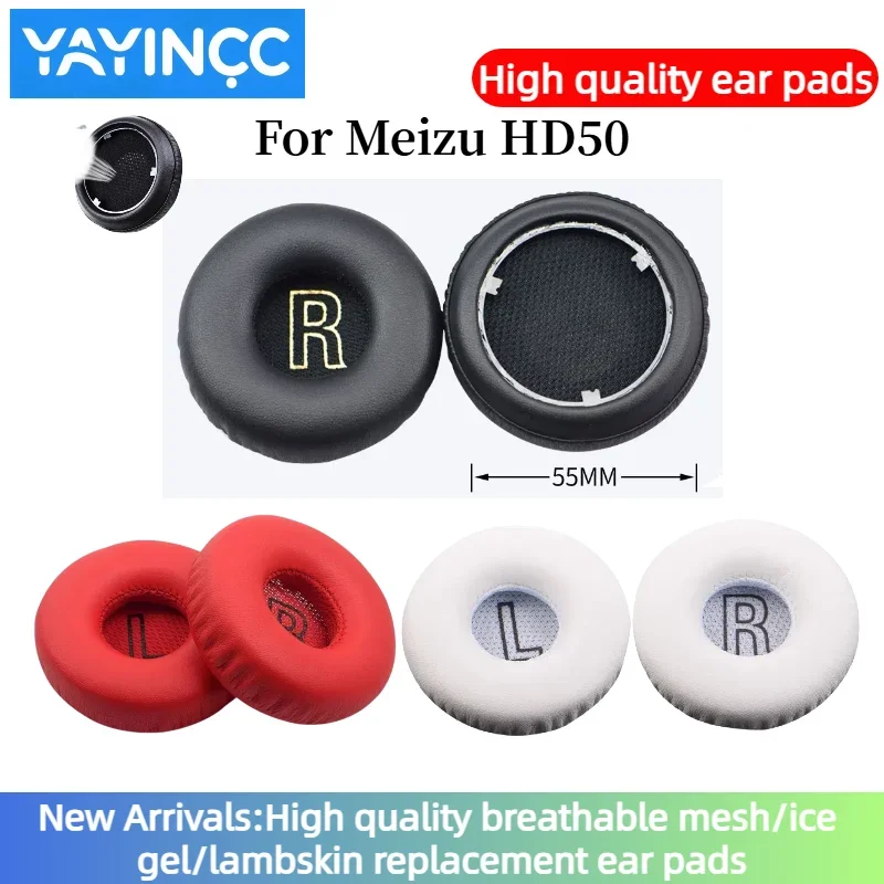 

YAYINCC For Meizu HD50 Original earmuffs with buckle Headphones Memory Foam Ear Cushions High Quality