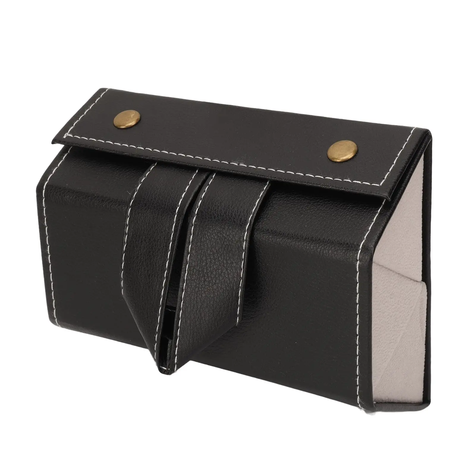 

1pc Multiple Slot Leather Glasses Case Handcrafted Eyeglass Organizer Display Travel Sunglasses Case Portable Sunglasses Storage