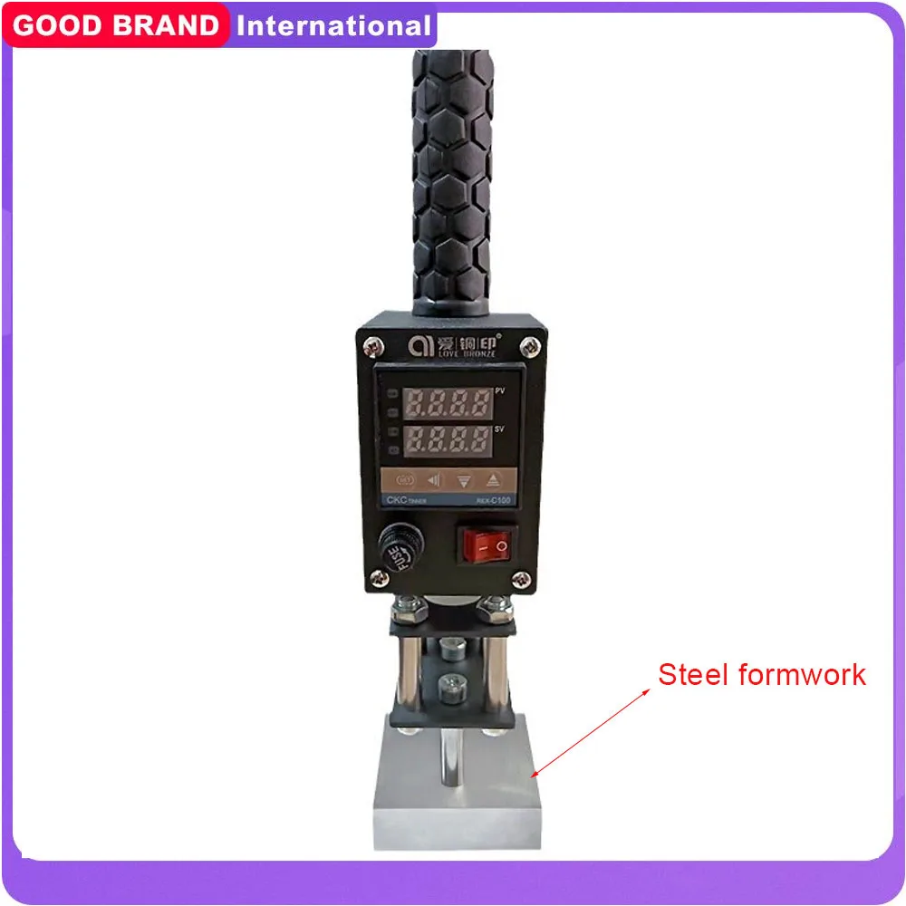 

5.5 * 3cm Copper Mold Handheld Heat Press Hot Stamping Machine Leather Tools, Copper Mold, Stamp Integrated Branding Machine
