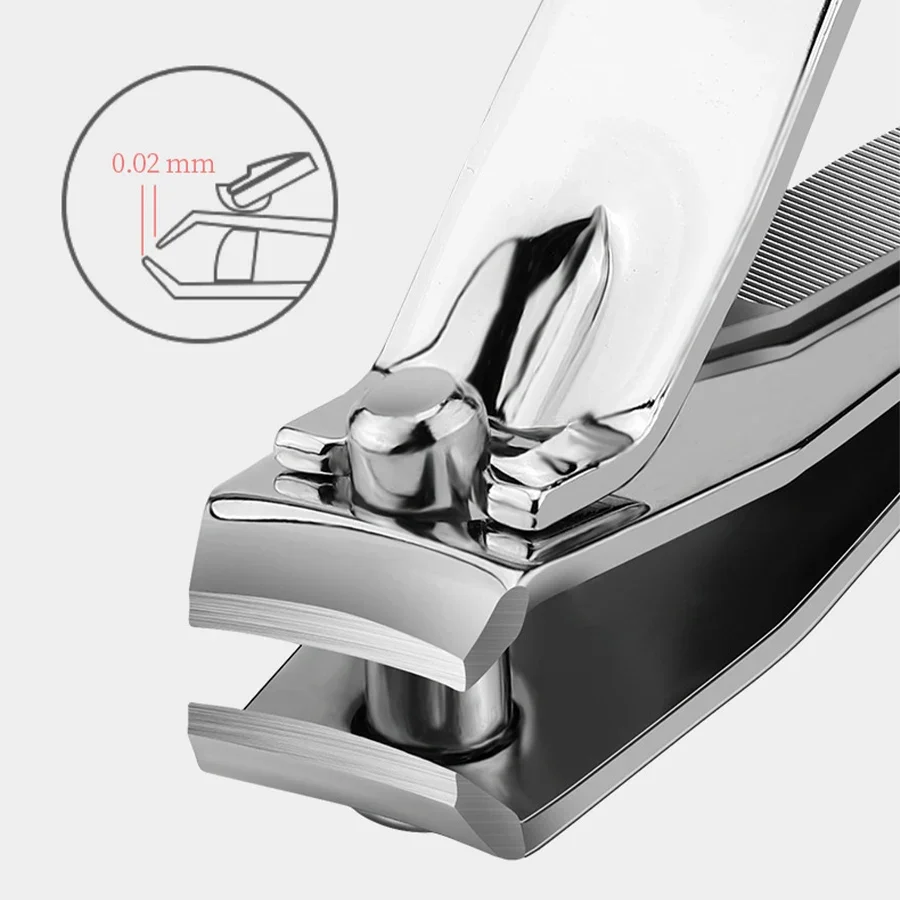 Nail Clippers Stainless Steel Sharpest Nail Cutter Duty Curved Edge for Adult Men Women Swing Out Nail Cleaner/File