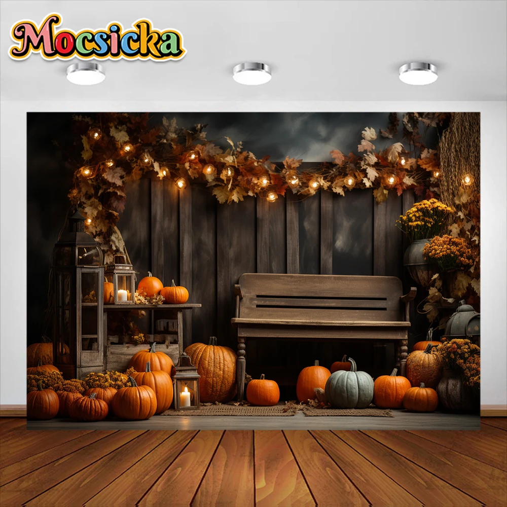 모시카 호박 배경 어린이 사진 소품, 성인 어린이 생일 케이크 스매시 포토콜 소품, 가을 배경