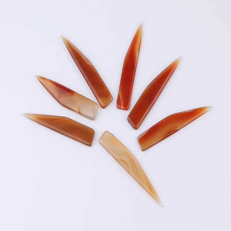 Natural Agate To Rub Leather Edge For Scoring Folding Creasing Paper Leathercrafts DIY Handmade Leather Tool Accessory