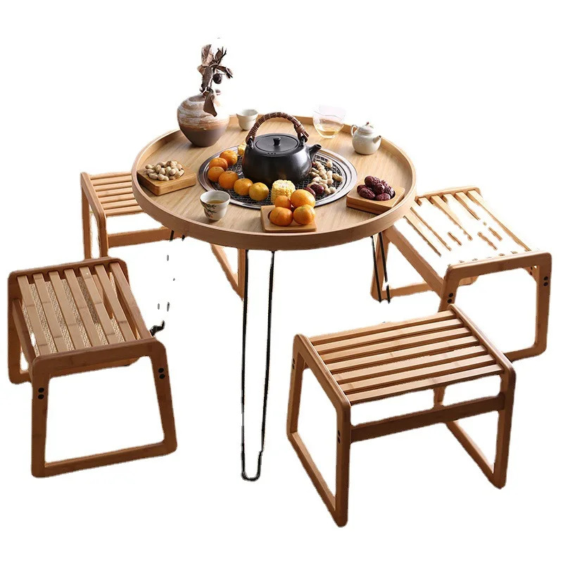 

*Furnace tea table, small tea table, tea table, new Chinese simple hot pot, retro Zen round