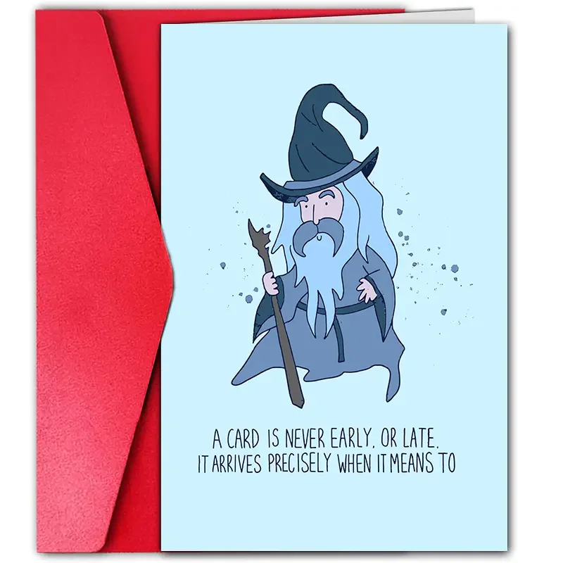 1 carte de vœux amusante et créative, pour la famille et les amis, adaptée à toutes les occasions, carte d'anniversaire Le Seigneur des Anneaux