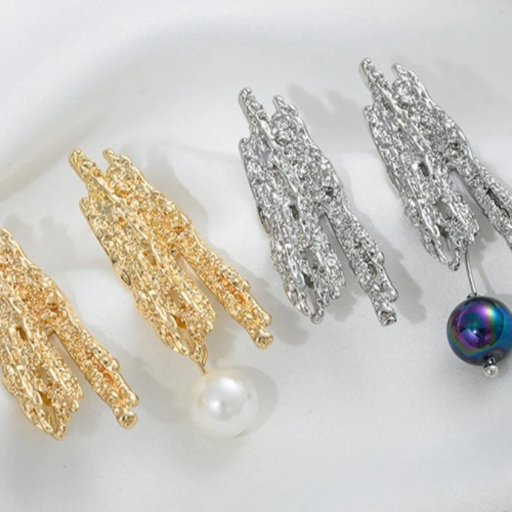 

Медь 14 К Золото Цвет Лава Натуральный Камень Нерегулярные Висячие Серьги Ручной Работы DIY Ювелирные Изделия Для Ушей Аксессуары Материал