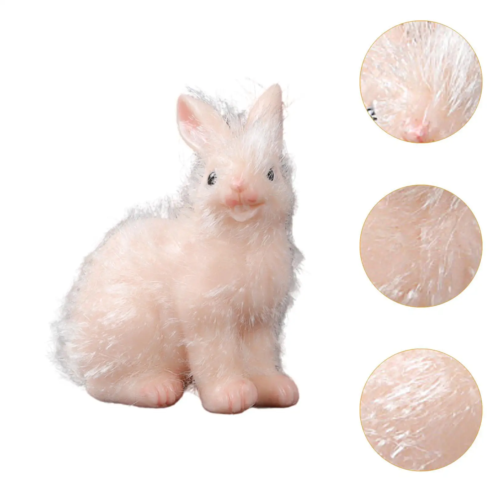 Figure di coniglietto Giocattoli Figura di animali Giocattoli Divertente simulazione Figurina di coniglietto Figurina di coniglio realistica per bomboniere Regalo di festa